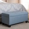Baxton Studio Michaela Modern Light Blue Upholstered Storage Ottoman 146-8349 - alternate 8